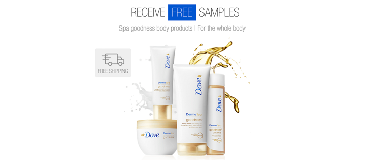 Bild von Dove Spa goodness body products – Free Sample
