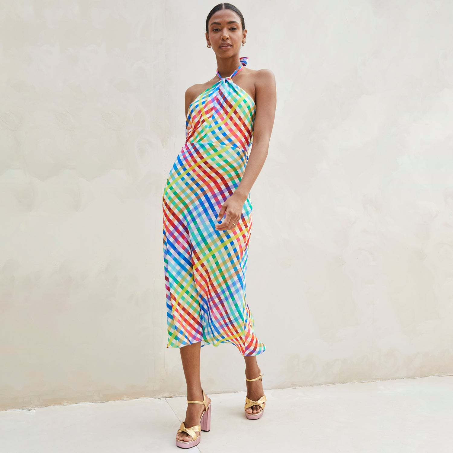 Bild von Never Fully Dressed Summer Check Bay Dress