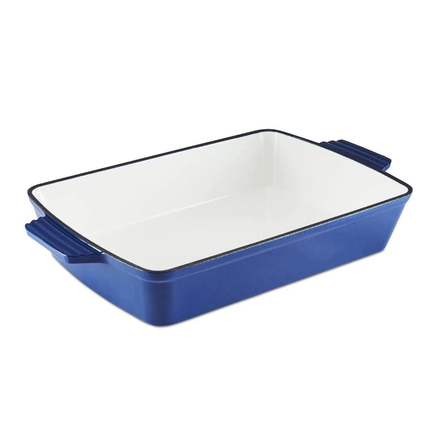 Bild von Barbary & Oak Foundry Cast Iron 39cm Rectangular Roasting Pan – Blue
