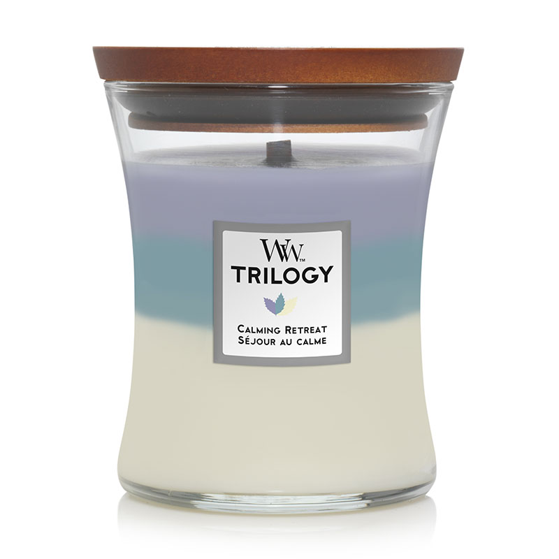 Bild von WoodWick – Trilogy Candles Calming Retreat Medium Hourglass Candle 275g / 9.7 oz.  for Men and Women